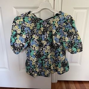 New Look Floral Peplum Top